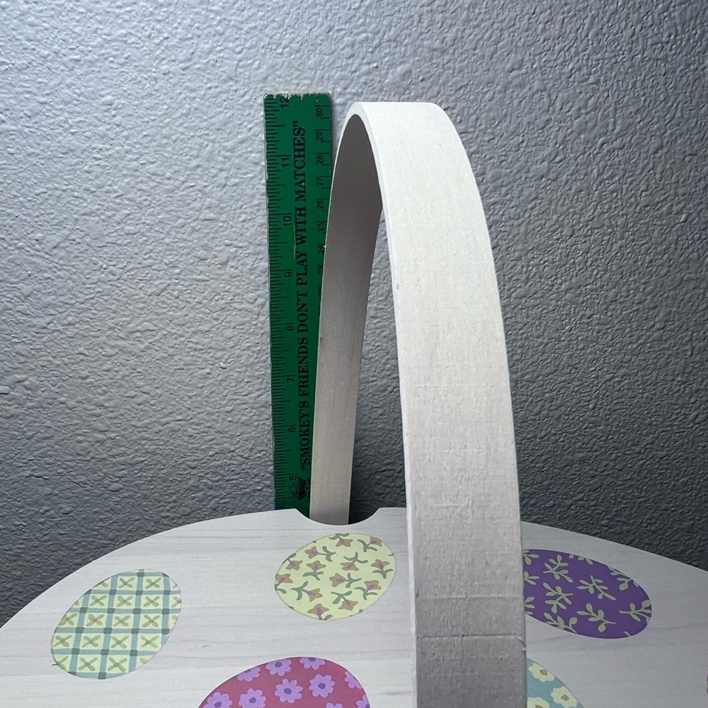 Longaberger 2009 Egg Shaped Easter Basket Combo w/Lid, Liner, Protector & Tie-on - Picture 7 of 16